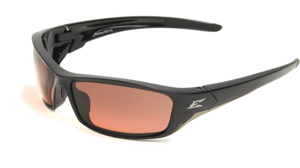 Edge Eyewear Reclus Safety Glasses - Black Frame, Copper "Driving" Lens SR115