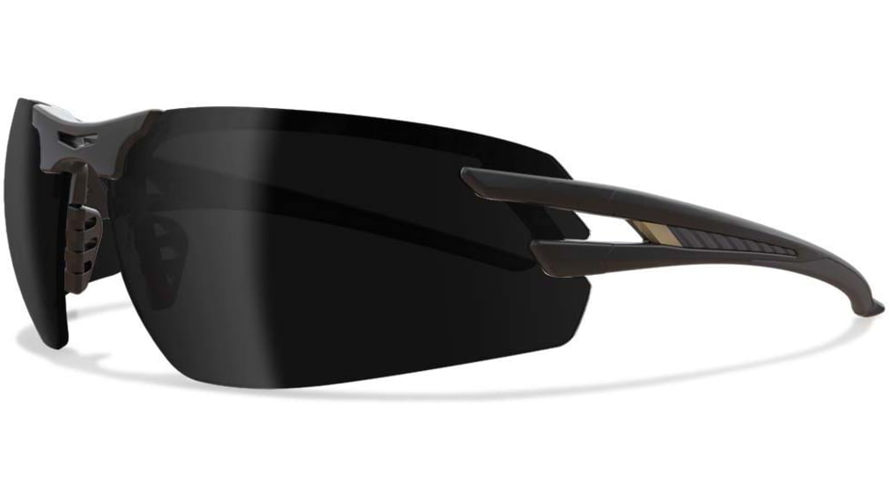Edge Eyewear Salita - Black Frame / Smoke Vapor Shield Lenses, Black Frame, SL116VS