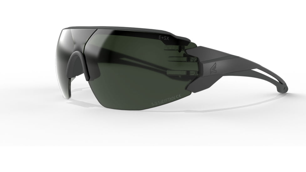 Edge Eyewear Taven Safety Glasses, Black Frame w/ Black TPR / G-15 Vapor Shield Lens, Standard, NSN XTV117VS, XTV117VS