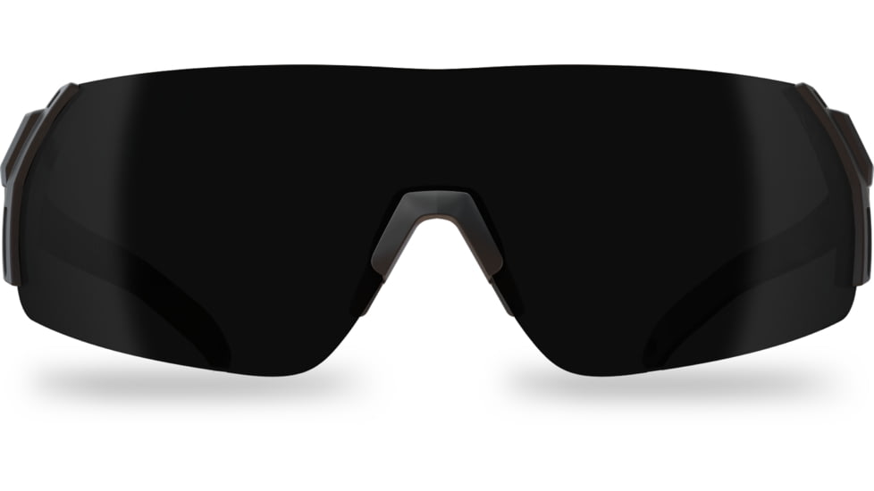 Edge Eyewear Urgent Fury Shooting Glasses, Black Frame, G-15 Vapor Shield Lenses, Standard, UF17VS