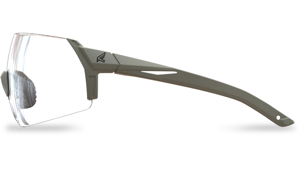 Edge Eyewear Urgent Fury Shooting Glasses, Conifer Green Frame, Clear Vapor Shield Lenses, Standard, UF31VS
