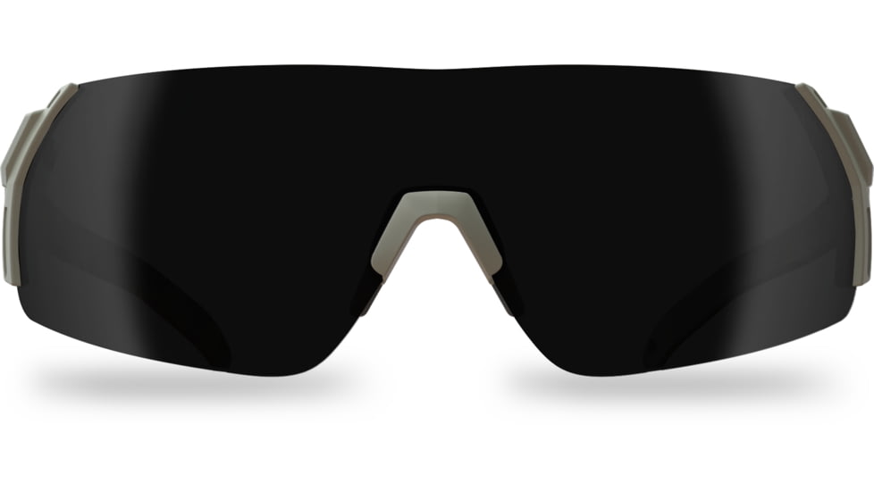 Edge Eyewear Urgent Fury Shooting Glasses, Conifer Green Frame, G-15 Vapor Shield Lenses, Standard, UF37VS