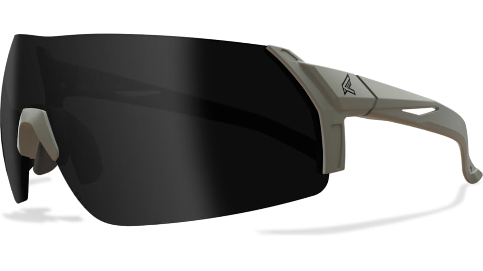 Edge Eyewear Urgent Fury Shooting Glasses, Conifer Green Frame, G-15 Vapor Shield Lenses, Standard, UF37VS