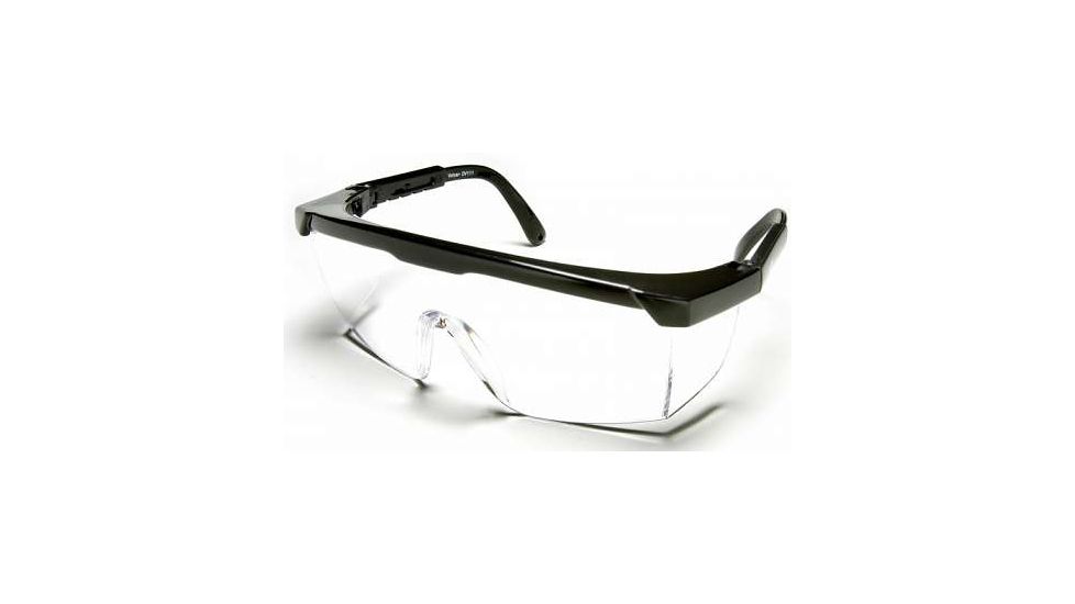 Edge Eyewear Volcan Safety Glasses - Black Frame, Clear Lens DV111