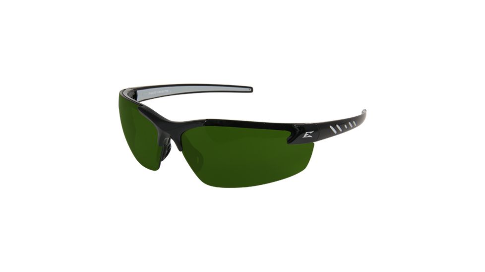 Edge Eyewear Zorge G2 Safety Glasses Black Frame / IR 3.0 Light Welding Lenses, Universal DZ11-IR3-G2