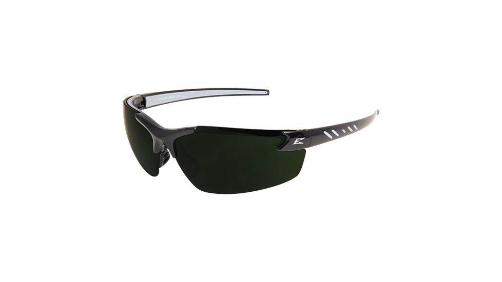 Edge Eyewear Zorge G2 Safety Glasses Black Frame / IR 5.0 Medium Welding Lenses, Universal DZ11-IR5-G2