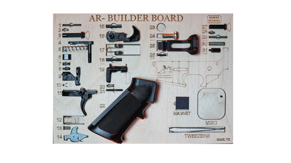 Edge Independent Product Developers Ar-Builder Board, Wood, 12.5inX9.5inX0.5in, AR-BUILDER BOARD