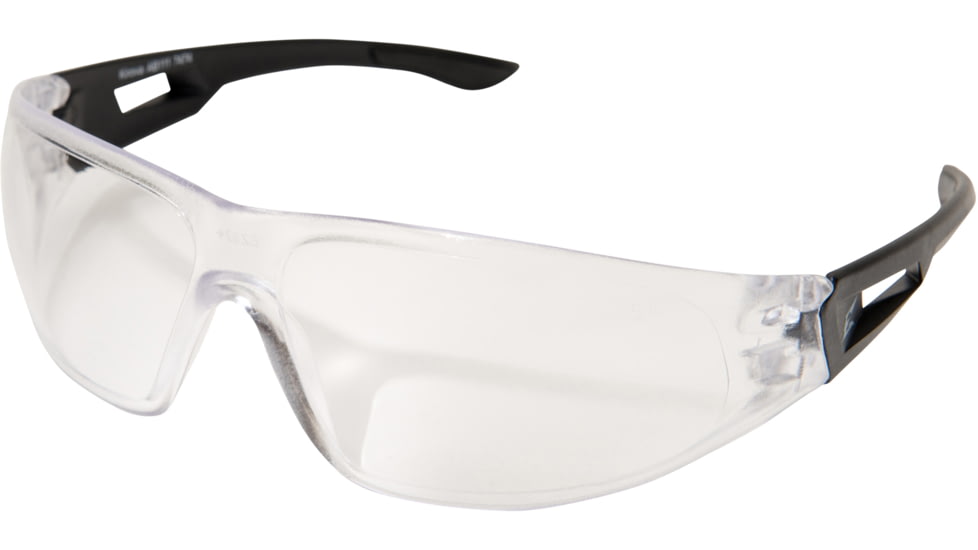 Edge Safety Eyewear Kirova Glasses - Black Frame, Clear Lens, One Size, AB111