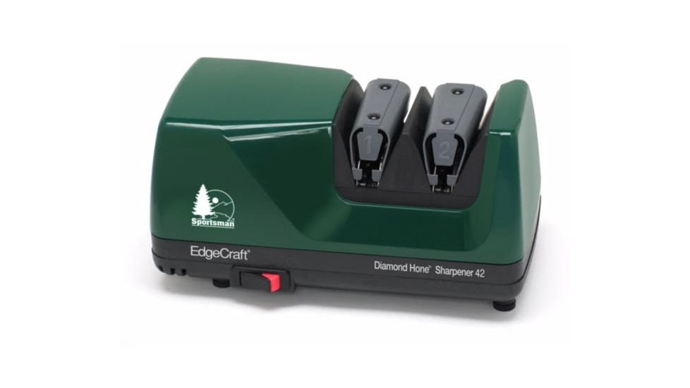 Edgecraft Sportsman M42 Diamond Hone Knife Sharpener, Hunter Green, 0420003