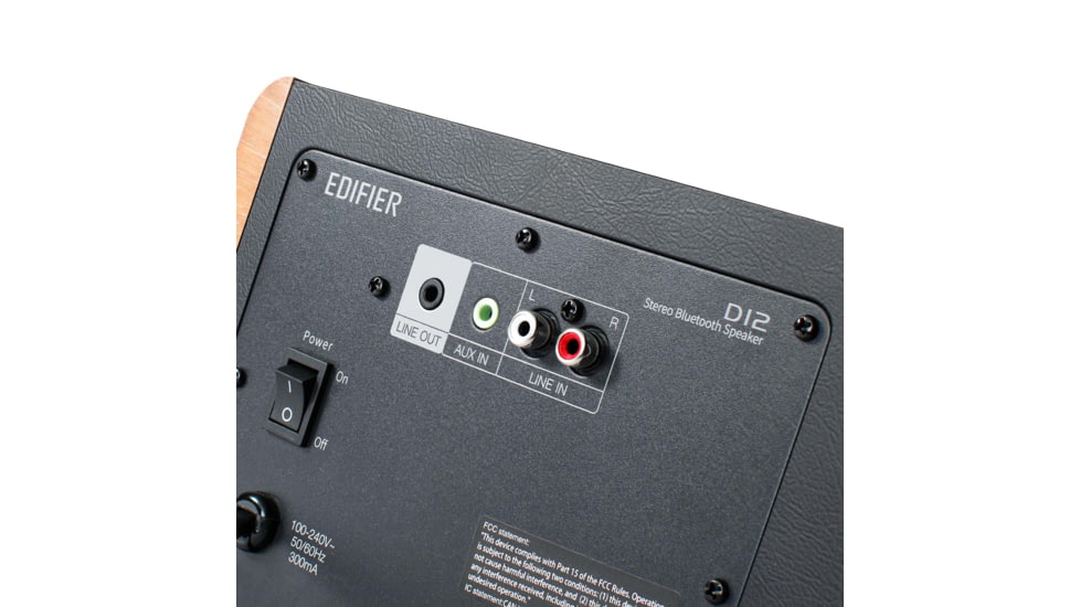 Edifier D12 Desktop Stereo Bluetooth Speaker, Brown, 4005268