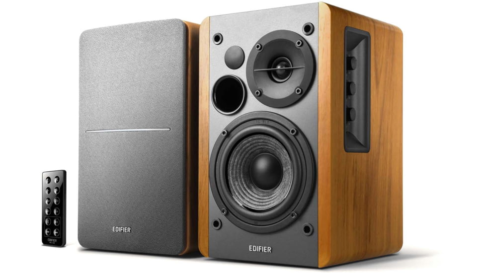 Edifier R1280DB Powered Bookshelf Bluetooth Speakers, Brown, 4003066