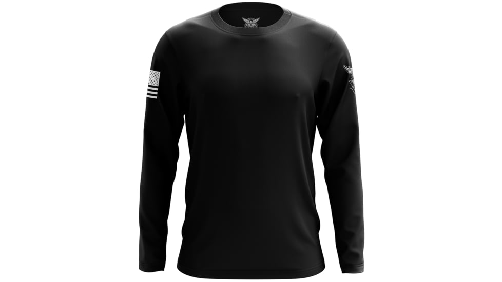 We the People Holsters Basic - Black + White Long Sleeve Shirt 43AB0765, 4537397936226