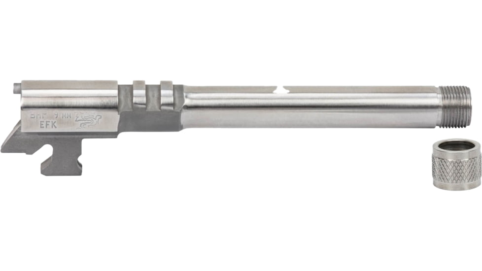 EFK Fire Dragon Browning Hi Power 9mm, Threaded 1/2X28 RH, Polished Stainless, BH9THR