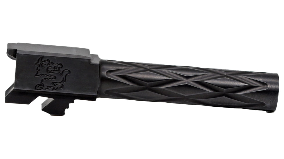 EFK Fire Dragon Glock 23/32 9mm Conversion, Standard Length, Diamond Fluted Black Nitride, GK23329DFSBCBK