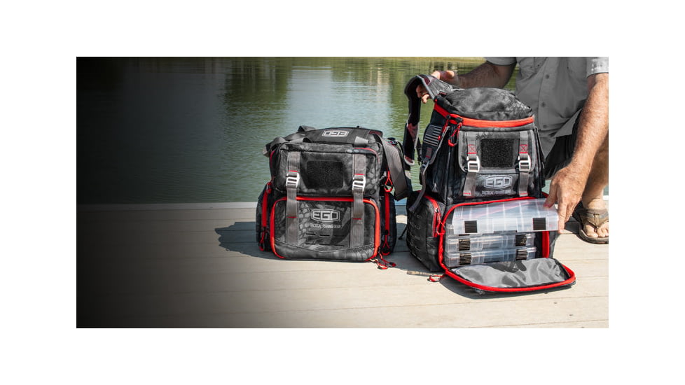 EGO Kryptek Tackle Box Bag w/ 4 tackle trays, Typhon, 75044
