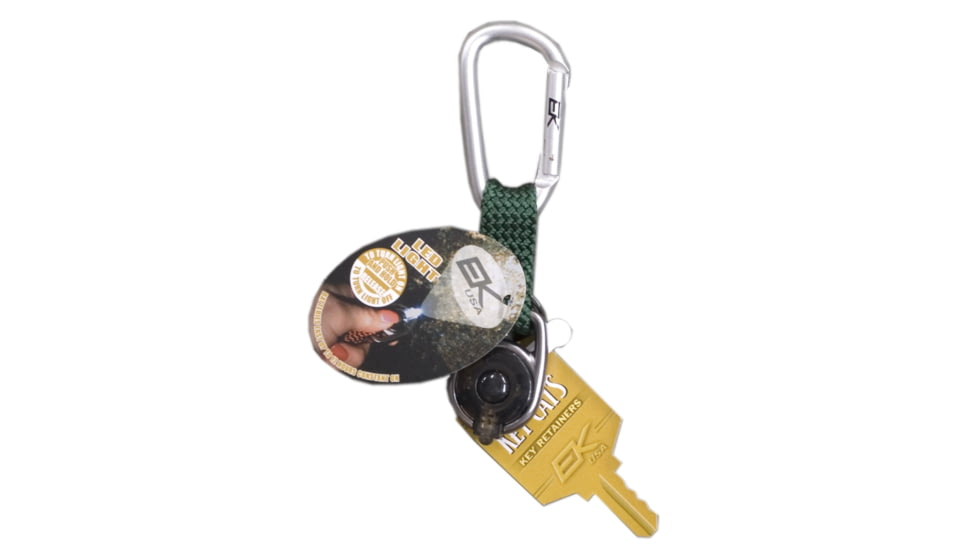 EK Ekcessories Keybiner with LED Light-Dark Green