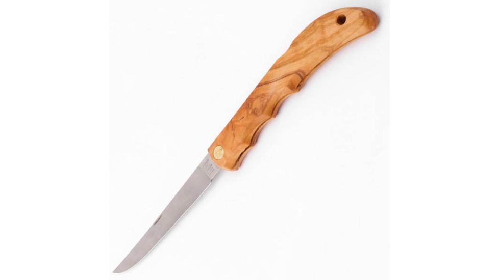 EKA Fillet, Olive Wood Handle, Plain w/Sheath EKA-617104