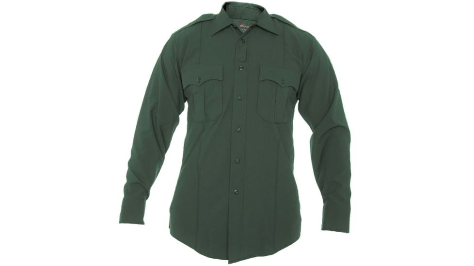 Elbeco CX360 Long Sleeve Shirt - Men's, 39in Sleeve Length, Spruce Green, 24 in Neck Size, 3527N+24-39