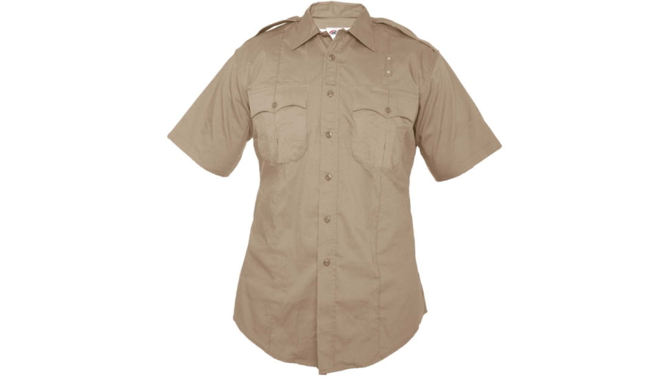 Elbeco Reflex Wc Short Sleeve Shirt-mens-tan, Khaki - 4472-2XL