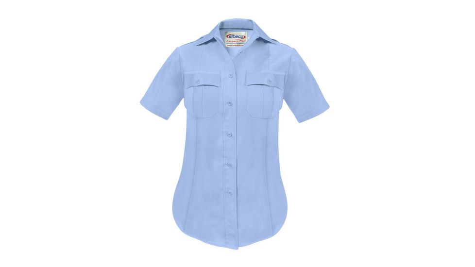 Women's Blue Paragon Plus Short Sleeve Shirt, Tall