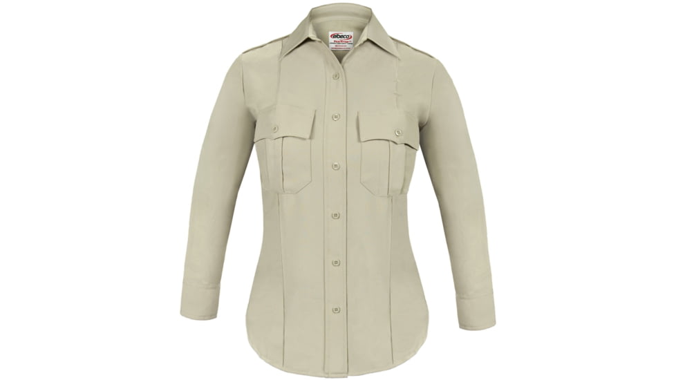 Elbeco Womens Textrop2 Ls Shirt, Silver Tan - 9312LCN-54
