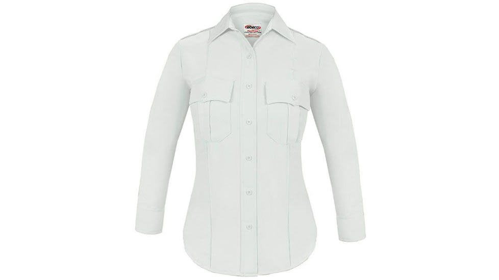 Elbeco Womens Textrop2 Ls Shirt, White - 9310LCN-54