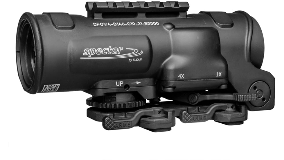 Elcan Specter DR 1-4x 3MOA XOPTEK Rifle Scope, 5.56 BDC Reticle, Black, DFOV4-B146-C10-X3