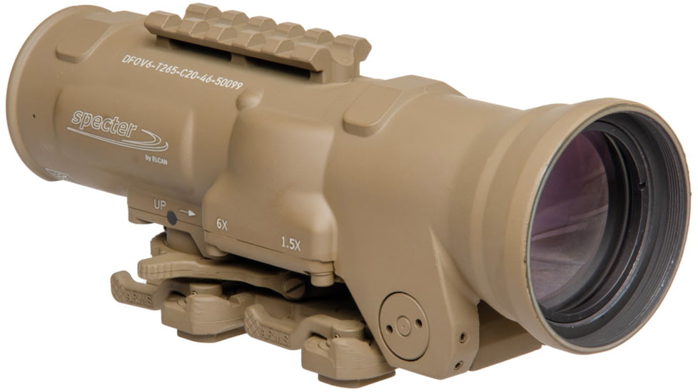 Elcan Specter DR 1.5-6x 3MOA XOPTEK Rifle Scope, 5.56 BDC Reticle, FDE, DFOV6-T265-C10-X3