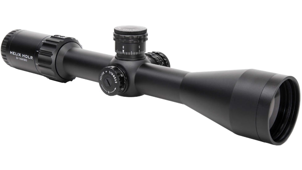 Element Optics Helix Rifle Scope, 2-16x50mm, Second Focal Plane, APR - 1C MRAD Reticle, Illuminated, Matte Black, ELE50053
