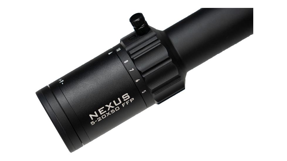 Element Optics Nexus Rifle Scope, 5-20x50mm, 30mm Tube, First Focal Plane, EHR - 1C MOA Reticle, Matte Finish, Black, 50003