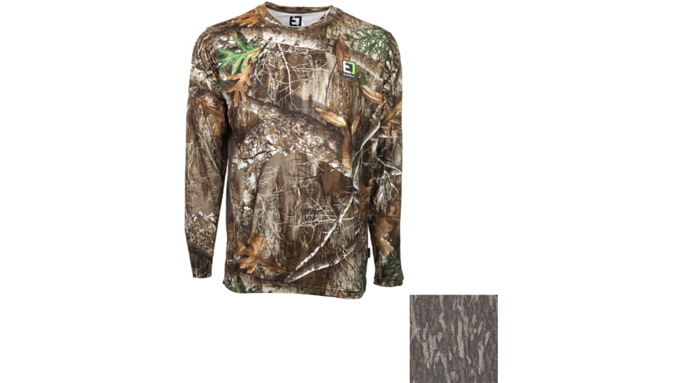 Element Outdoors Drive Long Sleeve Bottomland Shirt - Men's, Mossy Oak Bottomland Camo, Medium, DS-LS-M-BL