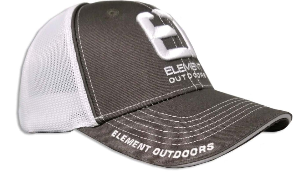 Element Outdoors Drive Series Mesh Back Cap - Mens, White/Grey, OSFM, DS-MBC-5