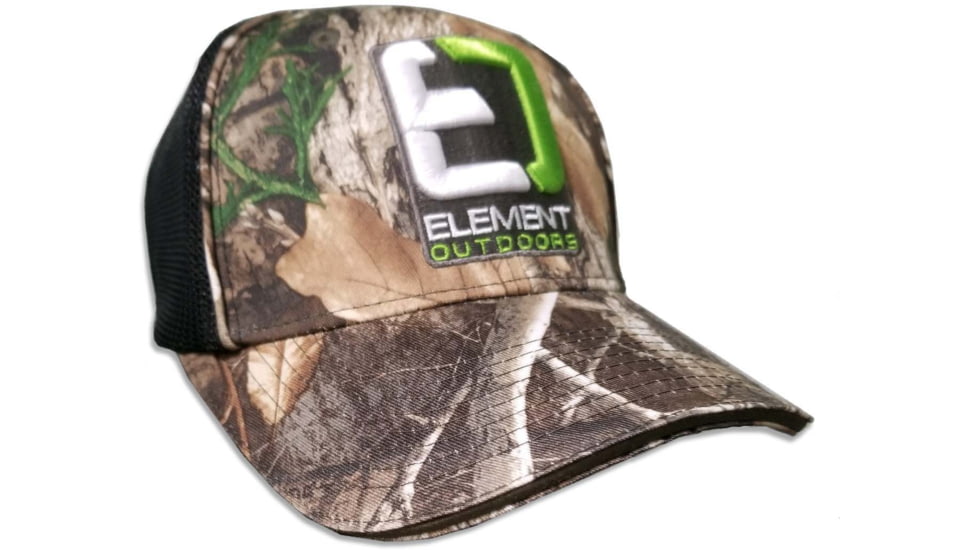 Element Outdoors Drive Series Mesh Back Hat - Mens, Black/ Camo, OSFM, DS-MBC-4
