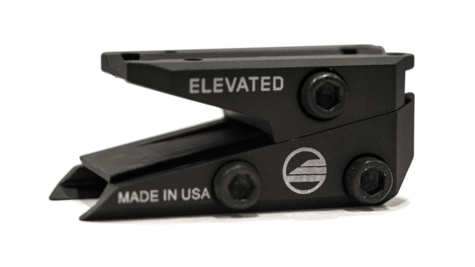 Elevated Technology The Slide Height Adjustable Optic Mount, Black, SLIDE