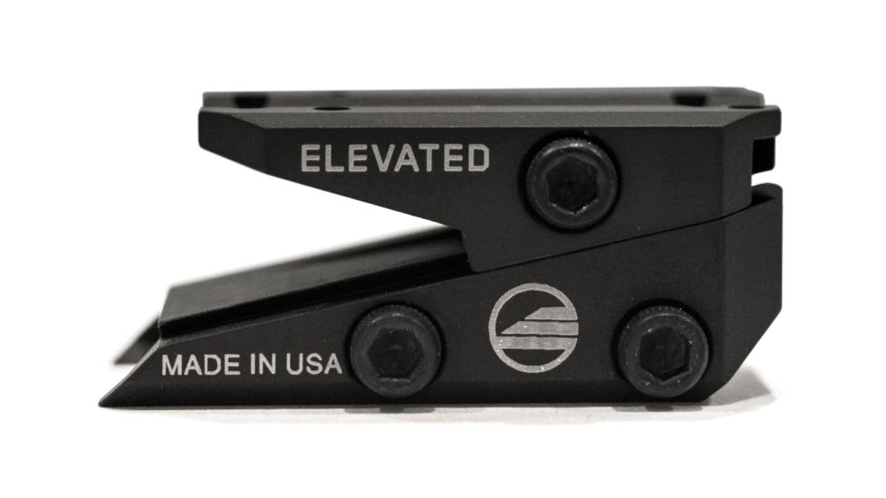 Elevated Technology The Slide Height Adjustable Optic Mount, Black, SLIDE