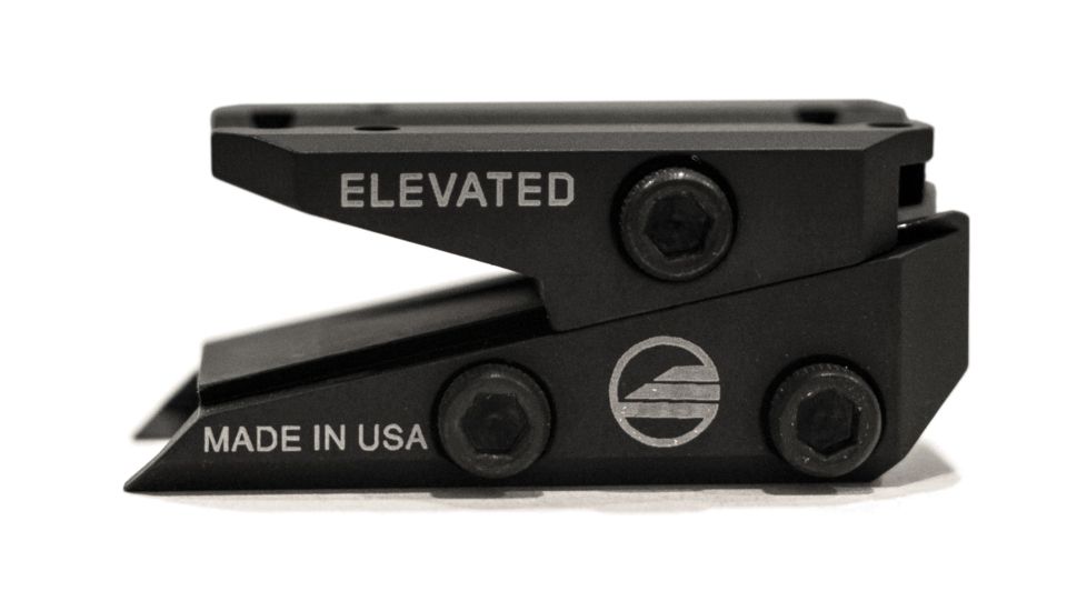 Elevated Technology The Slide Height Adjustable Optic Mount, Black, SLIDE