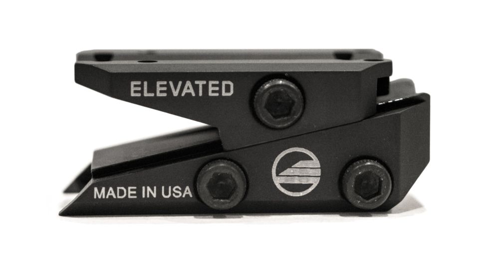 Elevated Technology The Slide Height Adjustable Optic Mount, Black, SLIDE