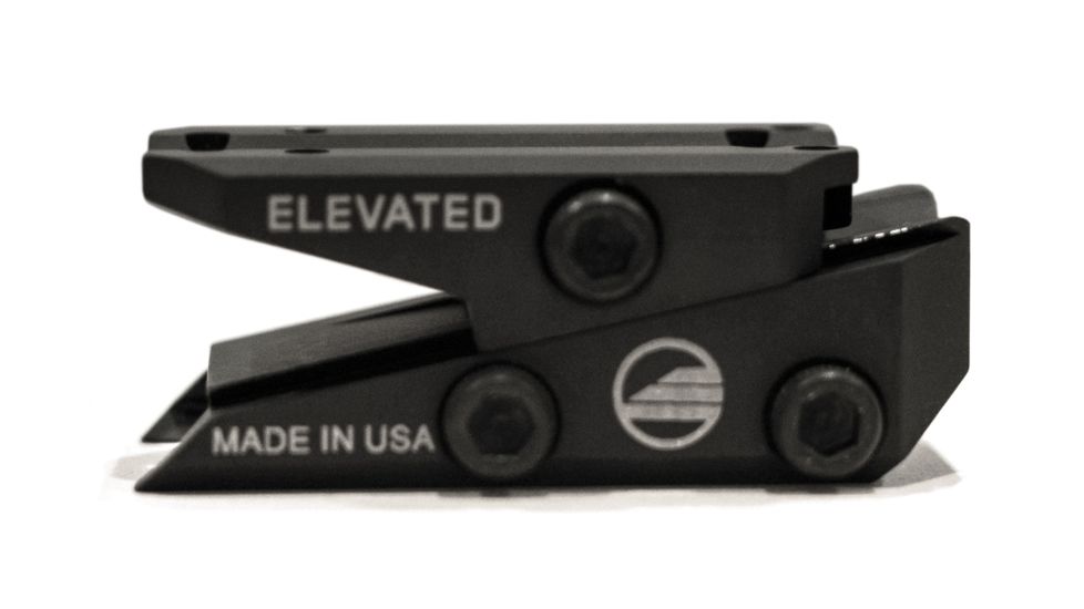 Elevated Technology The Slide Height Adjustable Optic Mount, Black, SLIDE