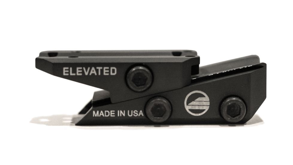 Elevated Technology The Slide Height Adjustable Optic Mount, Black, SLIDE