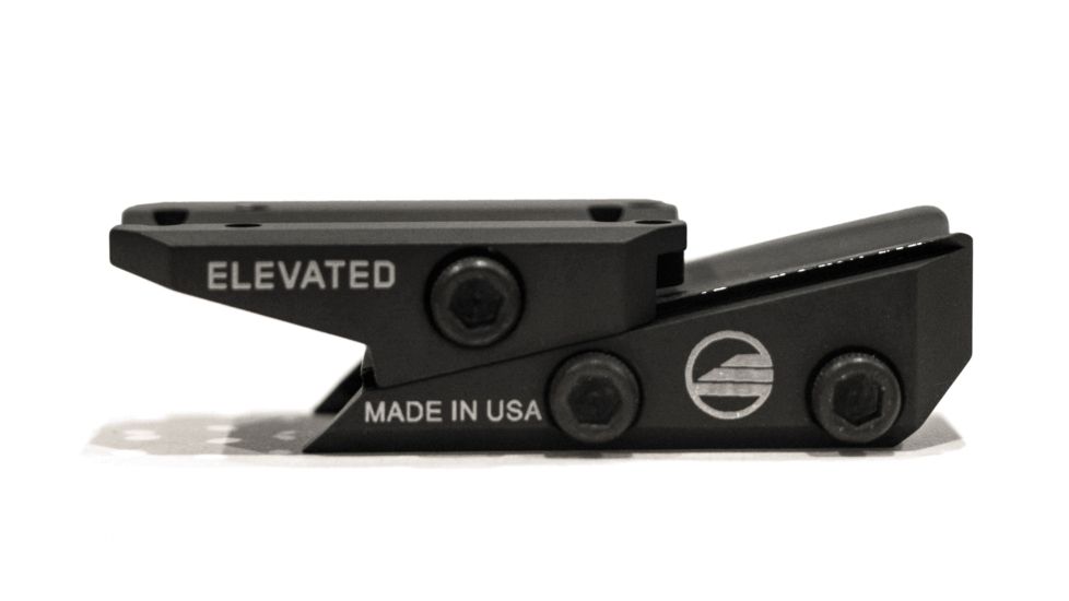 Elevated Technology The Slide Height Adjustable Optic Mount, Black, SLIDE