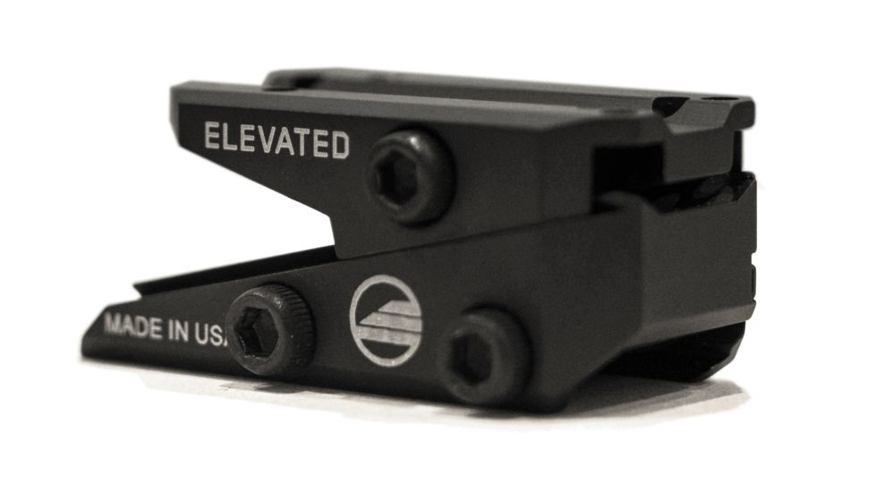 Elevated Technology The Slide Height Adjustable Optic Mount, Black, SLIDE