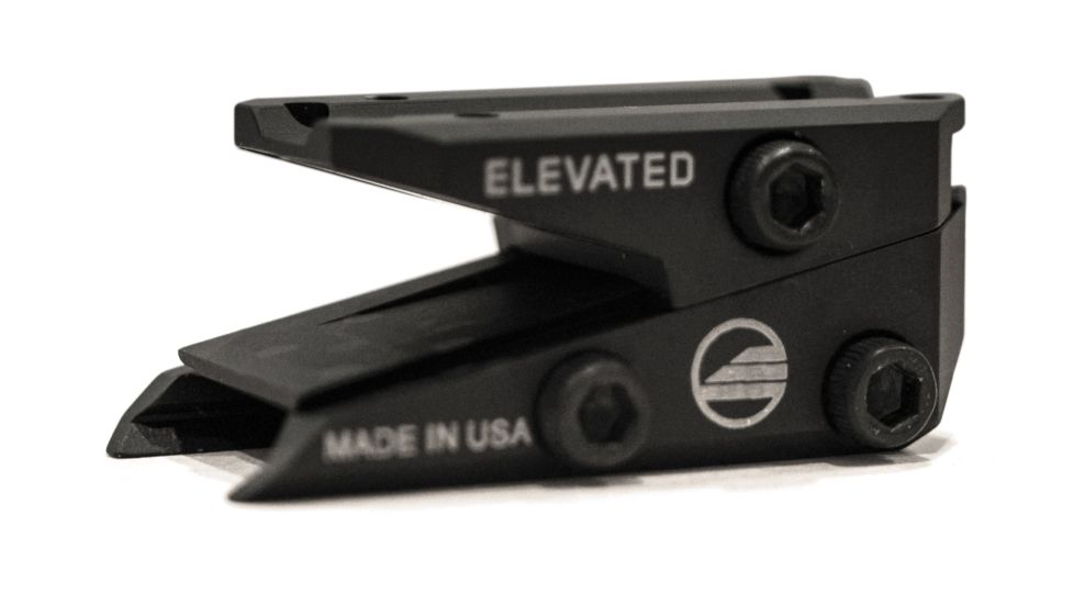 Elevated Technology The Slide Height Adjustable Optic Mount, Black, SLIDE