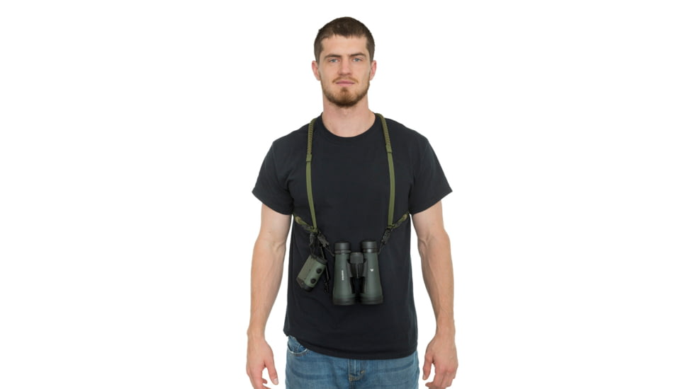 Elevation Dual Bino Harness, Black/Green, 1601001