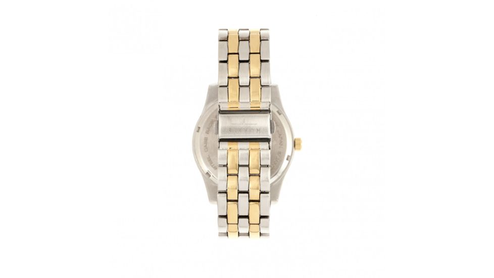 Elevon Garrison Bracelet Watch W/Date, Gold/White, ELE105-5, EDEMO1