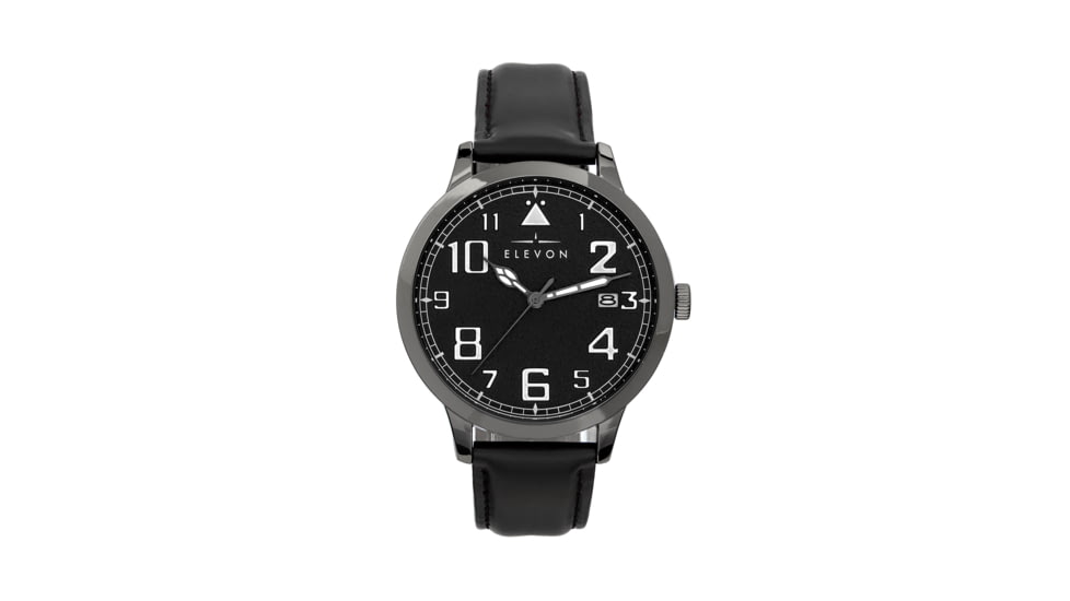 Elevon Sabre Watch w/Date - Mens, Gunmetal/Black/Black, One Size, ELE121-4