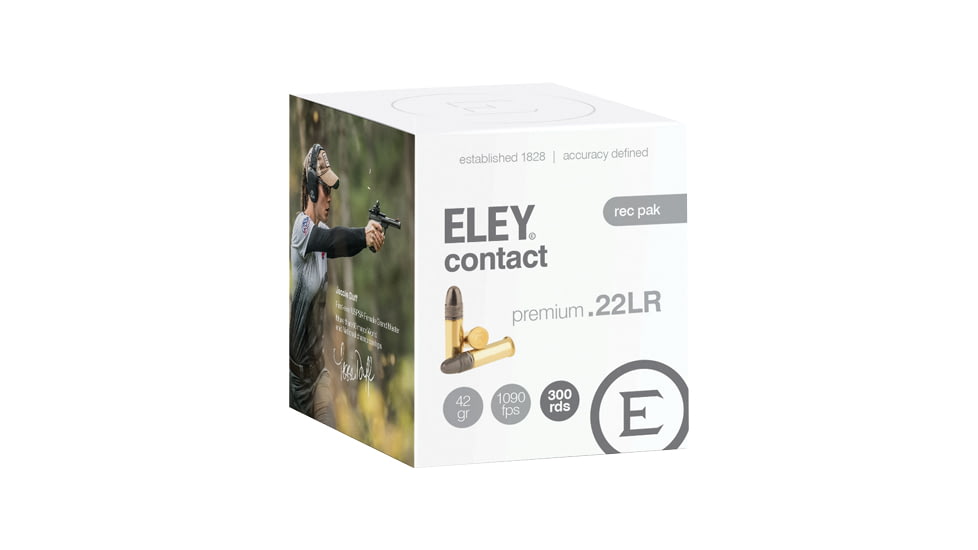 Eley Ammunition Eley Ammo Contact Subsonic .22lr 42gr. Round Nose 300-pk.