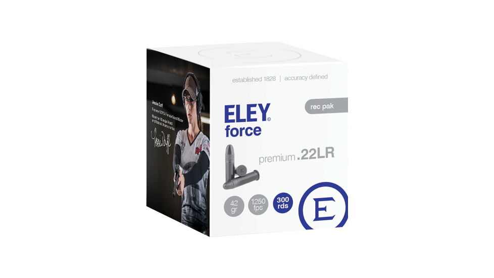 Eley Ammunition Eley Ammo Force .22lr 300-pack 42gr Round Nose Lead