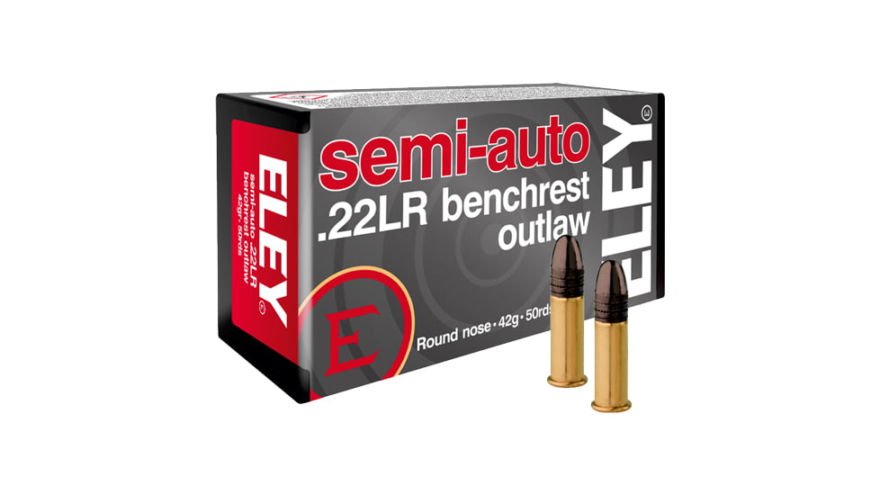 Eley Ammunition Eley Ammo Outlaw .22lr 40gr. Semi Auto Benchrest 50-pack