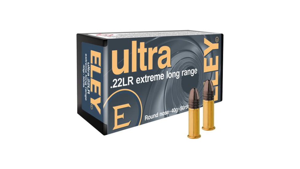 Eley Ammunition Eley Ultra Extreme Long Range 22lr 40gr Rn 50rd 100bx/cs, 02600