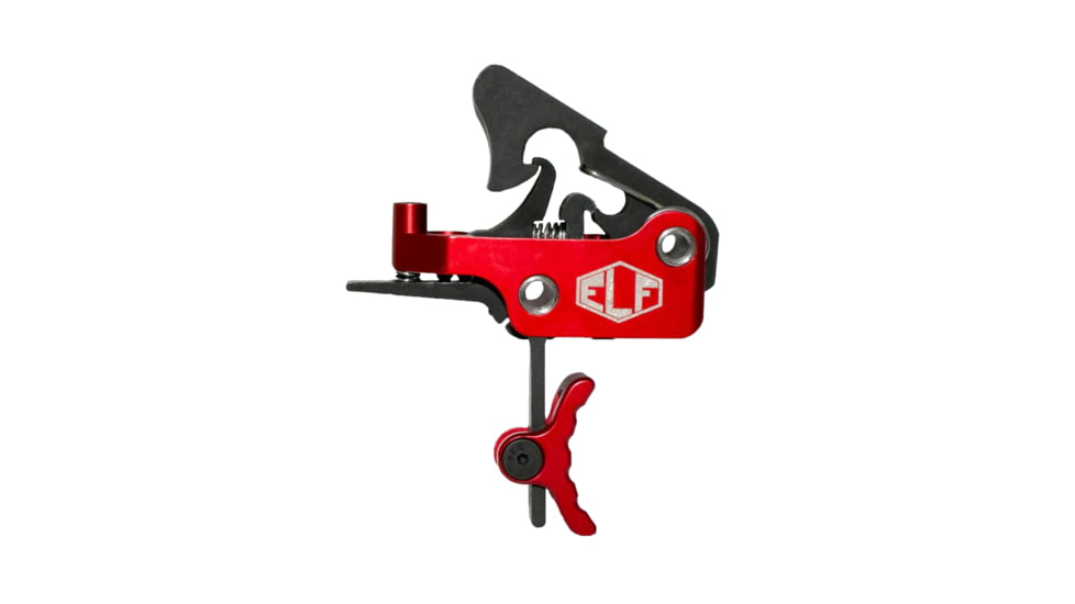 Elftmann Tactical Apex .170 Trigger, Curved, Red, APEX-.170-R-C